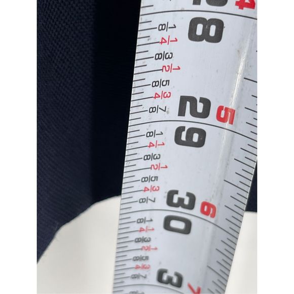 Lands End Blazer Sport Coat Suit Jacket Men Size 44 Blue Gold Button Wool - Picture 5 of 11